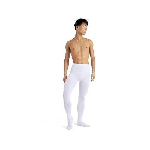 Limited-time offer: Capezio Knit Footed Dance Tights for Men with Back Seam, Dyeable Opaque Mens Tights for Ballet, Dancing, Contemporary, Costume, MT11, White, Adults XXL from 24.50 £ to 24.50 £ (save 0.00%)