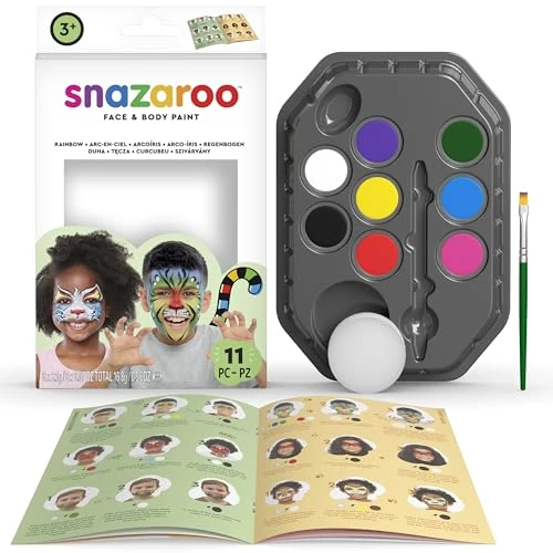 Offerta a tempo: SNAZAROO KIT TAVOLOZZA FESTA 1180102 party make up body face paint - 18% da 14.52 € a 11.96 €