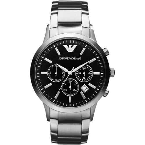 Tijdelijke aanbieding: Emporio Armani heren chronograaf roestvrij staal horloge van 169.00 € naar 169.00 € (0.00% korting)