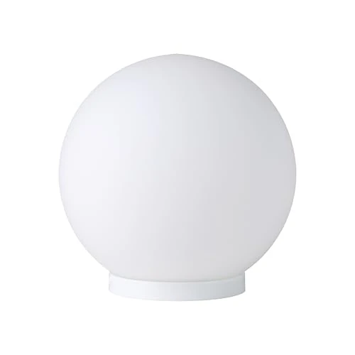 Eglo Lampe de chevet Rondo, lampe de table à poser, luminaire de salon en forme de boule, verre opale mat blanc, douille E27, avec interrupteur