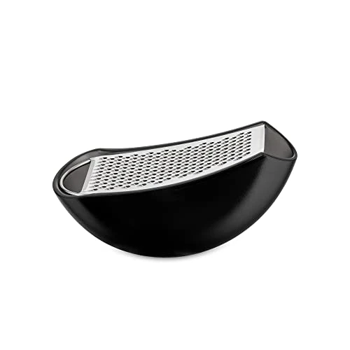 Offre limitée : Alessi, Parmenide AARU01 B - Râpe à Fromage Design avec Récipient en Résine Thermoplastique et Acier Brillant, Noir Hauteur 6.7 Largeur 15.5 Profondeur 7.5 de 27.00 EUR à 27.00 EUR (remise 0%)