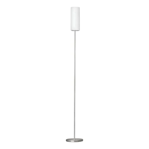 Offre limitée : Eglo Lampadaire TROY 3, lampes de sol à flamme, matériau : acier, couleur : nickel mat, verre : blanc satiné, douille : E27, interrupteur à pied de 61.99 EUR à 61.99 EUR (remise 0%)