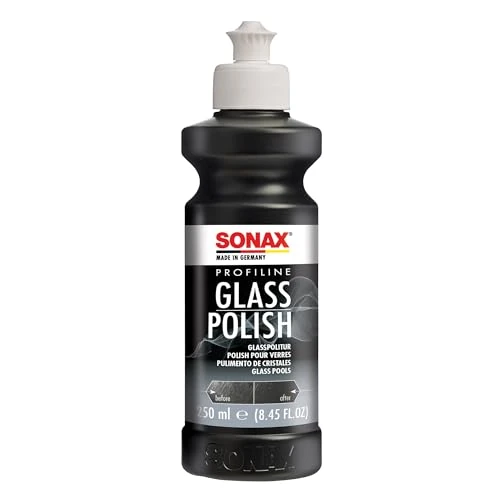 Limited offer: SONAX PROFILINE GlassPolish (250 ml) - removes slight scratches, blinding and etching from car windows made from glass. Silicone free | Item No. 02731410 from 30.13 EUR to 22.90 EUR (save 24%)