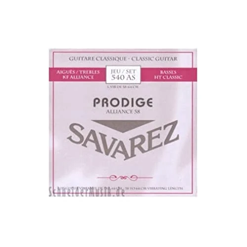 Zeitlich begrenztes Angebot: Savarez Klassikgitarre-Saiten Prodige 38 1/8-3/4 Grösse 3/4-7/8 Carbon 540AS von 22.60 € auf 22.60 € (0.00% Rabatt)