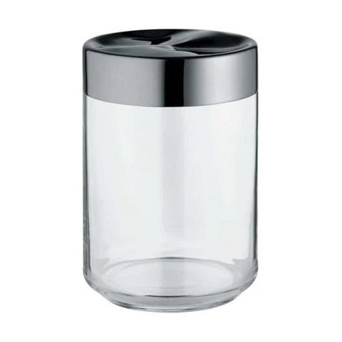 Offre limitée : Alessi Julieta LC09 - Pot de Cuisine Design Hermétique, Corps en Verre avec Couvercle en Acier Inoxydable 18/10, 100 cl de 49.00 € à 39.20 € (20% de remise)