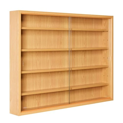 Tijdelijke aanbieding: Inter Link - Verzameldisplaykast - Hangende vitrinekast - Wandvitrinekast - Glazen vitrinekast - Wandvitrinekast - Hangende plank - MDF - Beuken reproductie (80x60x9,5 cm) Acquario van 79.56 EUR naar 57.28 EUR (korting 28%)