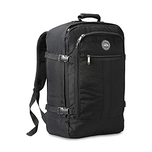 Offerta a tempo: Cabin Max Metz Zaino da Viaggio Bagaglio a Mano Approvato Cabin Size – Borsa per Aereo 55x40x20 cm 44L (Nero) - 57.67% da 44.77 € a 18.95 €
