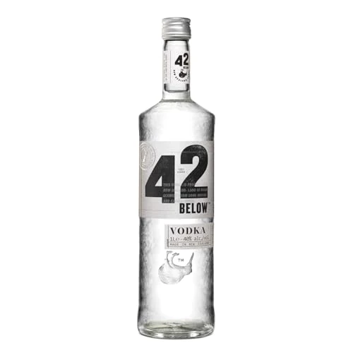 Offerta a tempo: 42BELOW Vodka Premium, 40% Vol, 100cL / 1L, a Quadrupla Distillazione, Realizzata in Nuova Zelanda con Acqua di Origine Vulcanica - 14% da 22.80 € a 19.50 €
