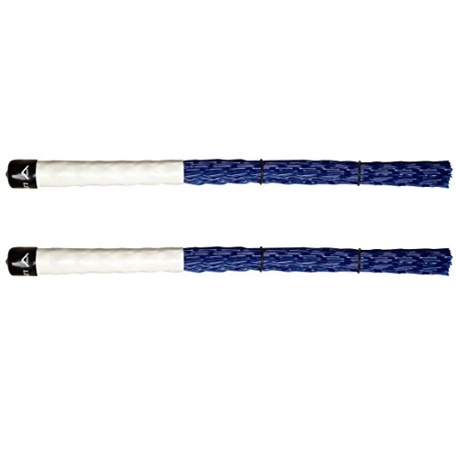 Bacchette di Vater VBLM - Bastoncini Speciali - Little Monster Brush - Fili di polietilene ondulati - Manico bianco