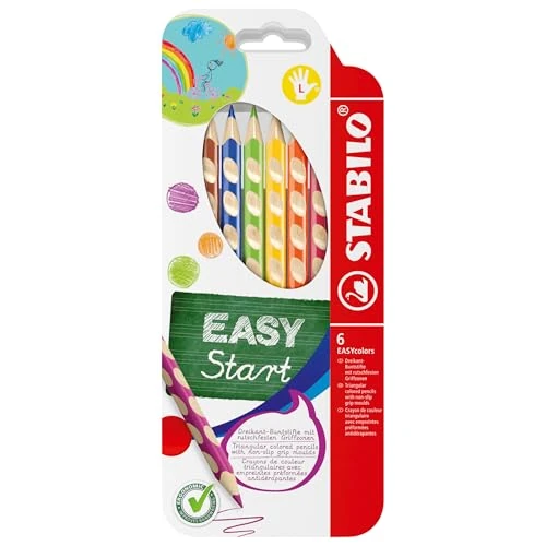 Offre limitée : STABILO Crayon de coloriage EASYcolors - Pochette de 6 crayons de couleur ergonomiques - Gaucher de 12.01 EUR à 8.17 EUR (remise 32%)
