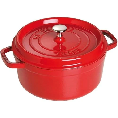 Begrenztes Angebot: STAUB Gusseisen Bräter/Cocotte, Rund 26 cm, 5 L, Aromaregen Funktion für optimale Befeuchtung, Für alle Herdarten inkl. Induktion & Backofen, Kirschrot von 218.11 EUR auf 218.11 EUR (Rabatt 0%)