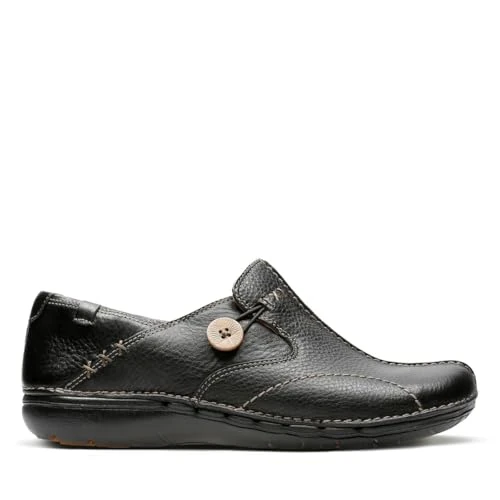 Offerta a tempo: Clarks Un Loop Womens Black Leather, 5 - 26% da 120.00 € a 89.00 €