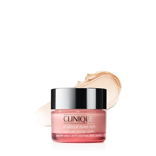 Offerta a tempo: Clinique All About Eyes Rich crema contorno occhi ricca con acido ialuronico | Idratante, 30 ml - 38% da 58.00 € a 35.99 €