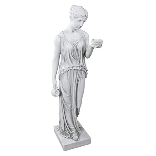 Oferta ograniczona: Design Toscano KY71304 Hebe the Goddess of Youth Grecki posąg ogrodowy, duży 81 cm, żywica poliestrowa, antyczny kamień z 360.53 PLN na 360.53 PLN (zniżka 0%)
