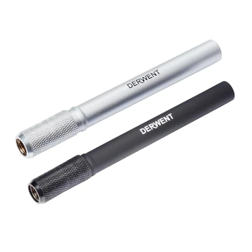 Offre limitee: Derwent - Set de 2 Porte-Crayons, Revêtement Agréable au Toucher, Compatibles avec les Crayons de 7 et 8 mm de Diamètre, Qualité Professionnelle, 2300124 de 17.21 EUR a 14.49 EUR (economie 16%)