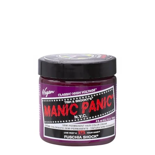 Offerta a tempo: MANIC PANIC Semi-Permanent Hair Color Cream - Fuschia Shock 118 ml - 23% da 17.50 € a 13.56 €