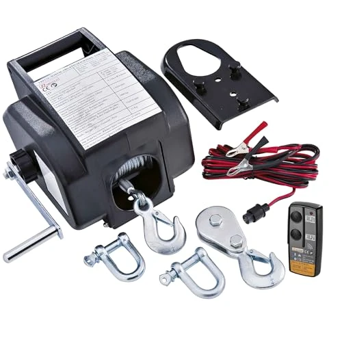 Offre limitée : RIBIMEX 4277 Treuils Voiture 5 tonnes Marche AV et AR 12 V Noir de 133.95 € à 133.95 € (0.00% de remise)