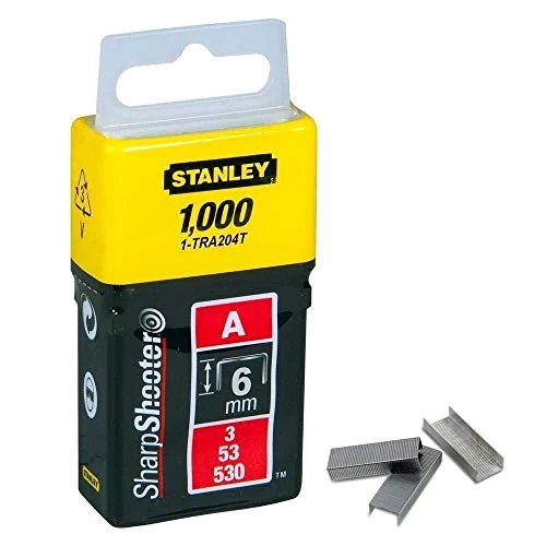 STANLEY 1-TRA204T - Grapa tipo a (5/53/530) 6mm - 1000 u.