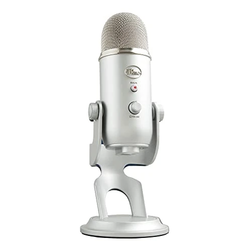 Limited-time offer: Logitech for Creators Blue Yeti USB Microphone for Recording, Streaming, Gaming, Podcasting on PC and Mac, Condenser Mic for Laptop or Computer with Blue VO!CE Effects, Adjustable Stand - Silver from 119.99 GBP to 103.53 GBP (save 14%)