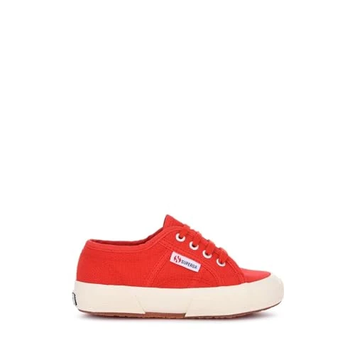 Superga 2750-jcot Classic, Unisex-Kinder Schnürhalbschuhe, Rot (Red 975), 24 EU