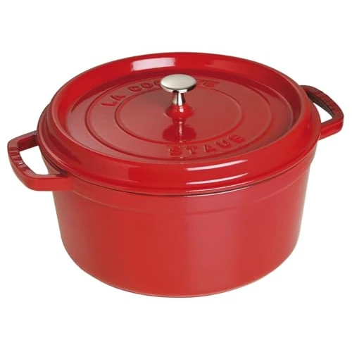 Tijdelijke aanbieding: Staub Gietijzeren Braad/Cocotte, Diameter 28 cm, 6.7 l, Kersen/Rood van 348.33 EUR naar 209.00 EUR (korting 40%)