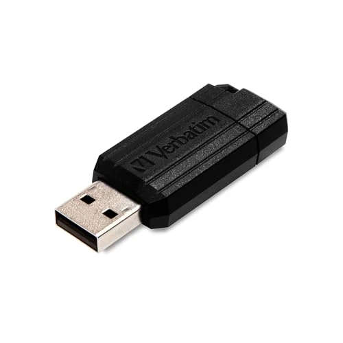 Limited-time offer: Verbatim PinStripe USB flash drive 32GB - USB 2.0 - USB memory stick - for laptop notebook ultrabook TV car stereo - USB 2.0 stick - data-stick with sliding mechanism - black from 6.99 £ to 6.99 £ (save 0.00%)