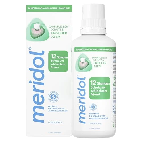 Offerta a tempo: Meridol bocca risciacquo, antibatterico - 400 ml [Salute e bellezza] - 58% da 15.32 € a 6.39 €