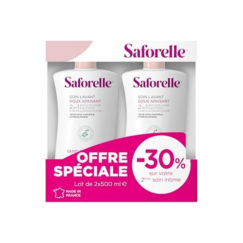 Limited-time offer: Saforelle Gentle Cleansing Care 2 x 500ml from 26.49 £ to 26.49 £ (save 0.00%)