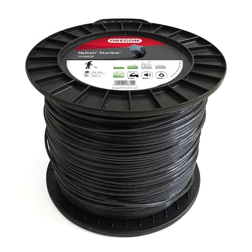 Offerta a tempo: Oregon Filo per Decespugliatore a Forma di Stella in Nylon Resistente, Adatto per Erba Alta, Rifiniture e Vegetazione Fitta, Compatibile con Numerosi Marchi, 2,4 mm x 360 m (104885E) - 39% da 91.09 € a 55.48 €