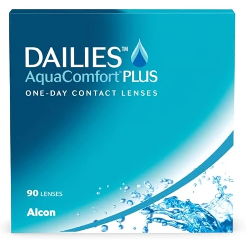Oferta limitada: Dailies AquaComfort Plus Lentes de contacto de reemplazo diario, Pack de 90, R 8.7 mm, D 14.0 mm, -2.50 Diopt de 51.86 € a 49.75 € (ahorro 4%)