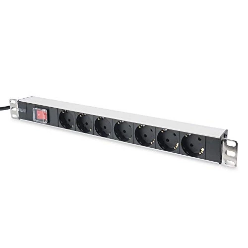 Offerta a tempo: DIGITUS DN-95402 - Presa multipla da 19" - 7 prese - Spine d'ingresso CEE7/7-1U - Con interruttore - 250VAC 50/60Hz - 16A - 4000W - Per armadi di rete e server da 19 - 0.00% da 27.15 € a 27.15 €