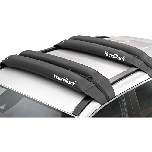 Offre limitée : HandiWorld HandiRack Barres de Toit Universelles Pour Voiture; Robustes; Noire de 89.81 EUR à 57.48 EUR (remise 36%)