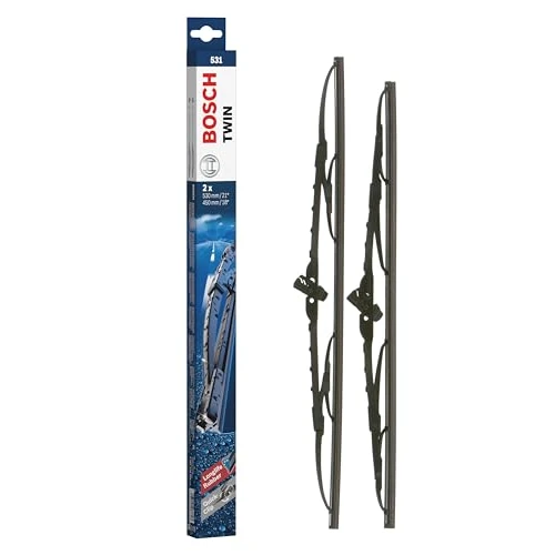 Limited offer: Bosch Wiper Blade Twin 531, Length: 530mm/450mm – set of front wiper blades from 16.48 EUR to 11.28 EUR (save 32%)