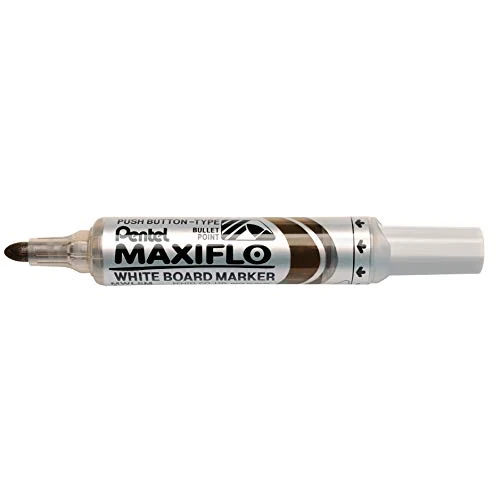 Oferta limitowana: Pentel MWL5M-E Maxiflo marker do tablic suchościeralnych z systemem pompowania, okrągła końcówka, 2,5 mm, 1 sztuka, brązowy z 13.99 zł na 13.99 zł (oszczędź 0.00%)