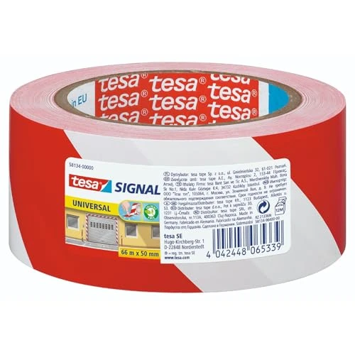 Oferta limitada: Cinta adhesiva de señalización temporal tesa, color rojo/blanco de 7.89 € a 5.87 € (ahorro 26%)