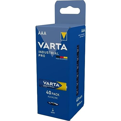 Varta 04003211394, Pilas Alcalinas LR03 AAA, Paquete de 40 unidades