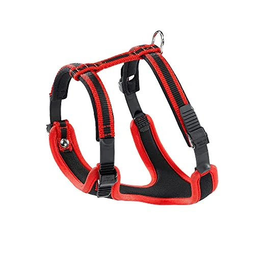 Limited offer: Ferplast Small Size Dog Harness ERGOCOMFORT Extra Small, Adjustable Dog Harness, Comfortable, Padded, Double Micro-Adjustment Closure, Quick Release, Red from 35.90 EUR to 21.32 EUR (save 41%)