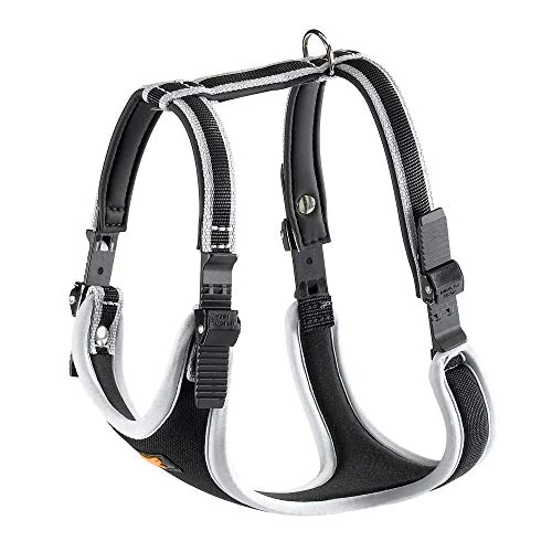 Limited offer: Ferplast Medium Size Dog Harness ERGOCOMFORT Medium, Adjustable Dog Harness, Comfortable, Padded, Double Micro-Adjustment Closure, Quick Release, Silver from 45.90 EUR to 26.81 EUR (save 42%)