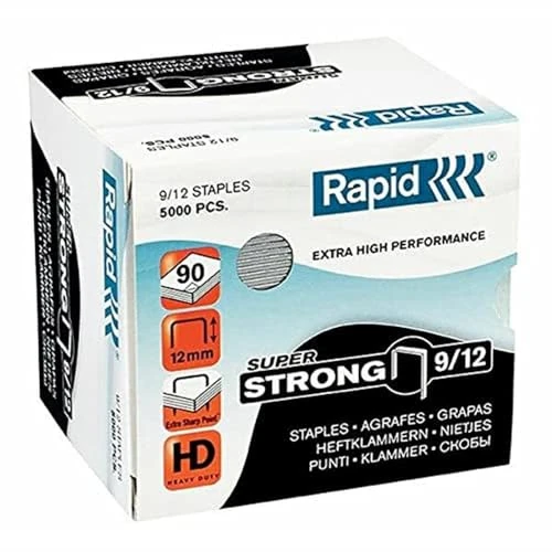 Limited offer: Rapid 9/12 Staples R9 and R49 12mm shank length [Pack 5000] from 54.64 EUR to 49.18 EUR (save 10%)