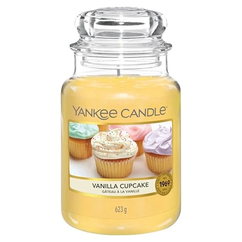 Yankee Candle-geurkaars | Vanilla Cupcake Large Jar | Brandduur: tot wel 150 uur
