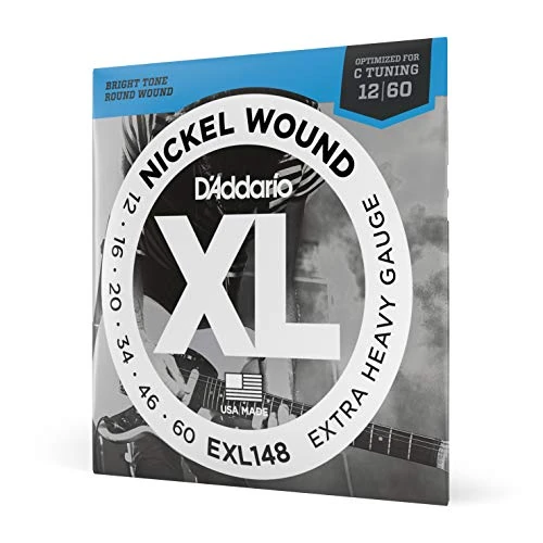 Limited-time offer: D'Addario EXL148 Nickel Wound Electric Guitar Strings, Extra-Heavy, 12-60 from 9.40 GBP to 6.99 GBP (save 26%)