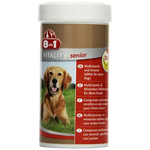 Tabletki Multiwitaminowe 8w1 Senior - suplement diety dla starszych psów, 1 puszka (70 tabletek)