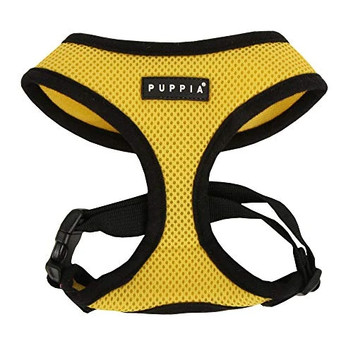 Puppia Pdcf-Ac30-Ye-S - Pettorina Morbida per Cani, Giallo, S, 1 Pezzo