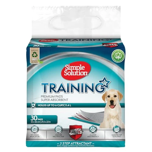 Zeitlich begrenztes Angebot: Simple Solution Absorbierende Premium Training Pads für Hunde - 30er-Pack von 20.38 € auf 20.38 € (0.00% Rabatt)