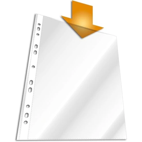 Offre limitée : DURABLE - Pochettes plastiques A4 - Pochettes plastiques perforées A4 - pour document A4 - Perforations Universelles - Ouverture par le haut - 11 trous - 48 Microns - Sachet de 40 pièces - 267319 de 3.59 € à 3.59 € (0.00% de remise)