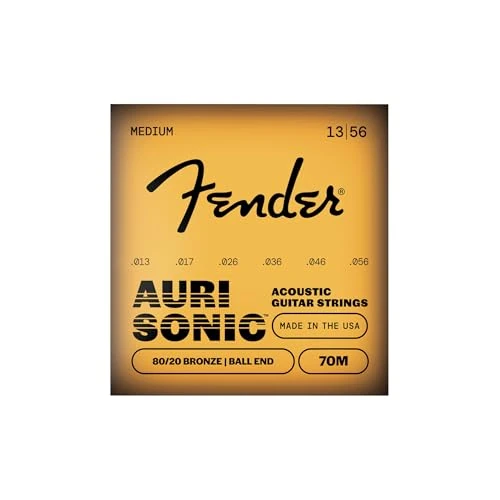 Offerta a tempo: Fender 80/20 Bronze Corde per Chitarra Acustica HN084195 | Lega 80/20 bronzo, tono caldo e brillante, per principianti e professionisti, lunga durata, chitarra acustica - 0.00% da 9.99 € a 9.99 €