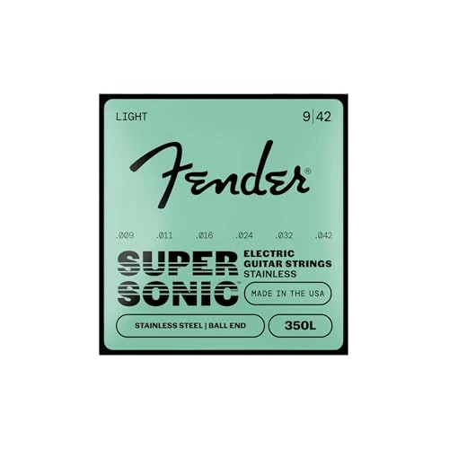 Zeitlich begrenztes Angebot: Fender Stainless 350's Guitar Strings, Stainless Steel, Ball End, 350L Gauges .009-.042, (6) von 8.25 € auf 8.25 € (0.00% Rabatt)
