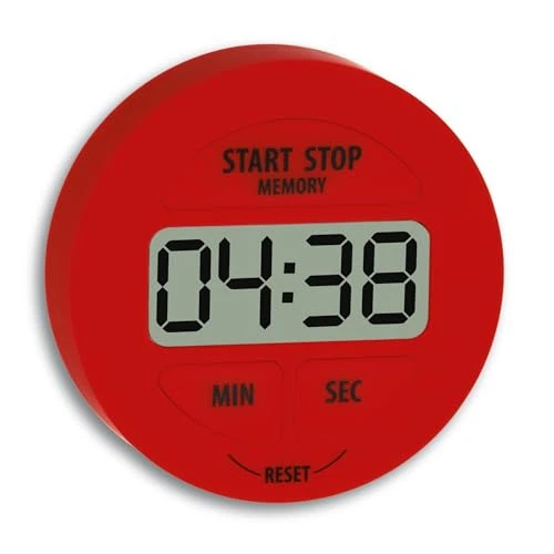 Limited-time offer: TFA 38.2022.01 Electronic Timer and Stop Clock, red from 14.45 GBP to 14.45 GBP (save 0%)