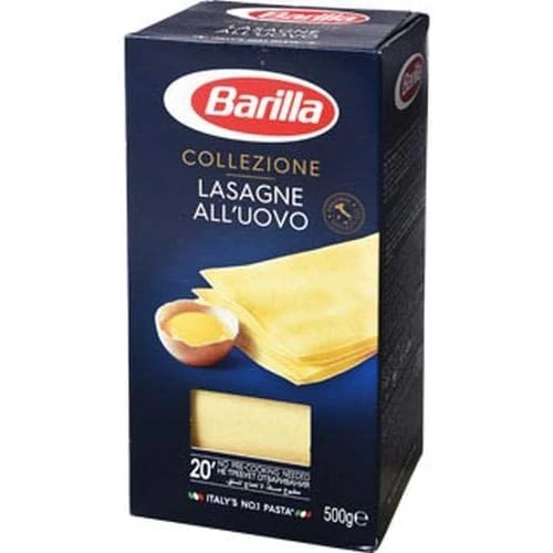 Beperkte aanbieding: BARILLA LASAGNE GEEL EI 500 GR van 2.89 EUR naar 2.89 EUR (besparing 0%)