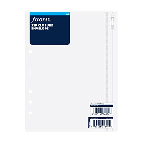 Limited offer: Filofax Zip Closure Envelope, A5 (B343618) from 8.86 EUR to 8.56 EUR (save 3%)